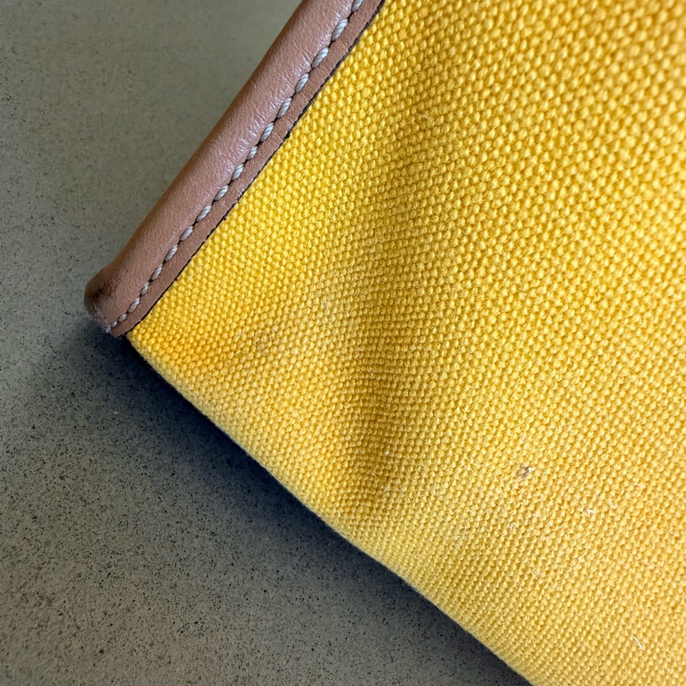 Michael Kors Yellow Canvas Shoulder Hand Bag & Travel Pouch | Summer Style - Picture 6 of 10